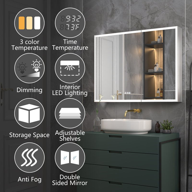 Brayden Studio® Seevers Frameless Medicine Cabinet with